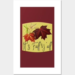 It's Fall Y'all Funny Autumn Fall Thanksgiving Posters and Art